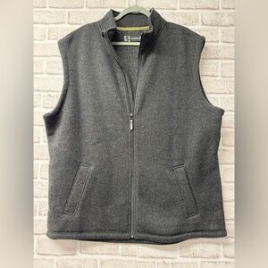 Smartwool charcoal fleece Hudson Trail gray zip front mens sz XXL.